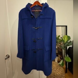 Original Gloverall Blue Wool Duffle Coat